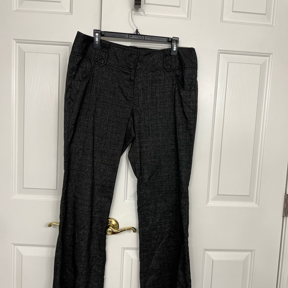 Gray bootcut trousers